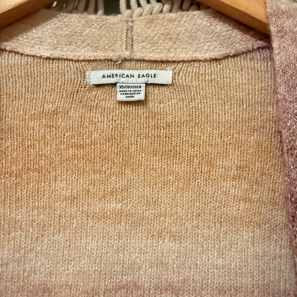 American Eagle Outfitters Super Soft Ombre Sunset Knit Cardigan Oversized XS - Picture 3 of 3